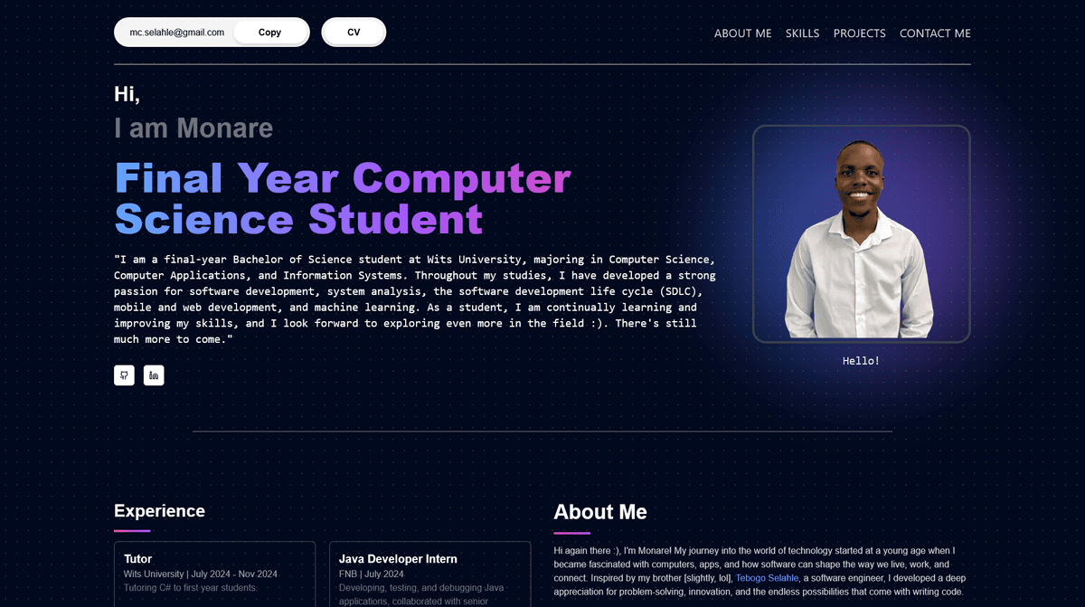 Monare Selahle Portfolio