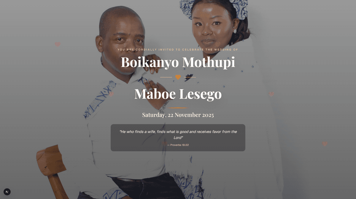 Mothupi & Lesego - Wedding